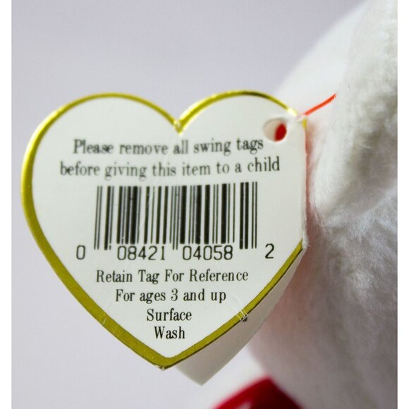 Ty Valentino 1994 with Brown Nose & Valentina 1999 Beanie Babies with Tags - Picture 12 of 15